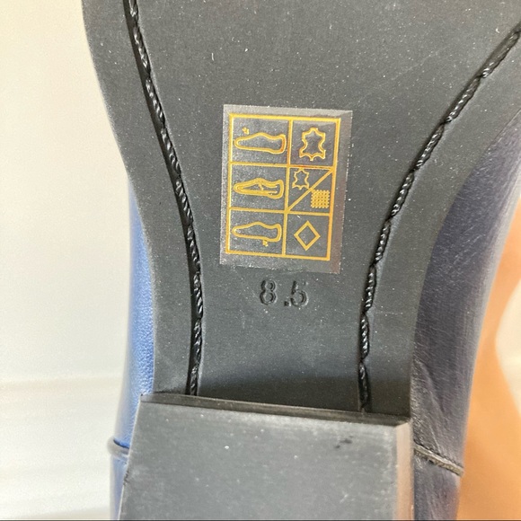 New Free People Jeffery Campbell Blue Leather Finn Tall Western Embroidered Boot - Picture 8 of 8